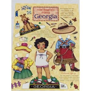 Mary Engelbreit Georgia Paper Doll Halloween Cowgirl 8x11" ~ 260401-WH 1059